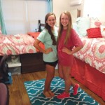 Madison, on left, with roommate Reilly Masterson, in their TCU dorm 