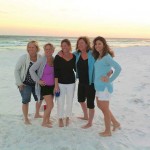 Spring Break in Destin, Florida   L to R: Leslie Gilvar, Susie Learmont, Amy Depner, Sue Benton and Traci Koen 