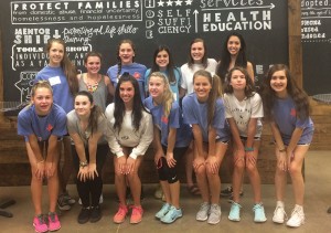 Members of NCL Frisco at Shoes For Orphan Souls.