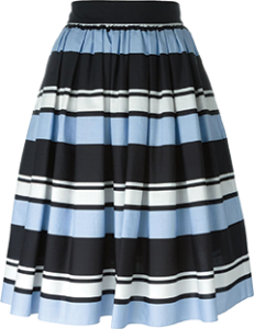 Dolce & Gabbana striped, pleated skirt