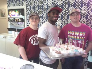 Owner, Tom Landis says he owes the success of Howdy Homemade Ice Cream, not only to the delicious ice cream, but also to the dedicated employees who come to work each day with a smile on their face and provide the ultimate in customer service. At Howdy Homemade Ice Cream, 14 of the 16 employees have special needs. 