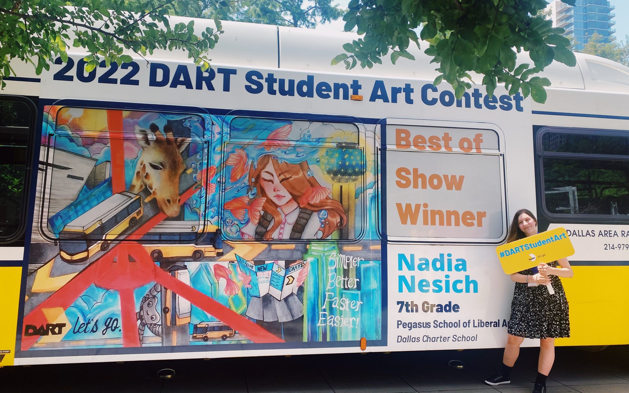 Nadia Nesich Wins “Best Of Show” At 2022 DART Student Art Contest